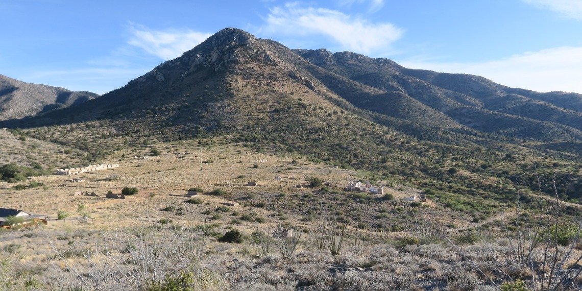View of Second Fort Bowie from Overlook Ridge