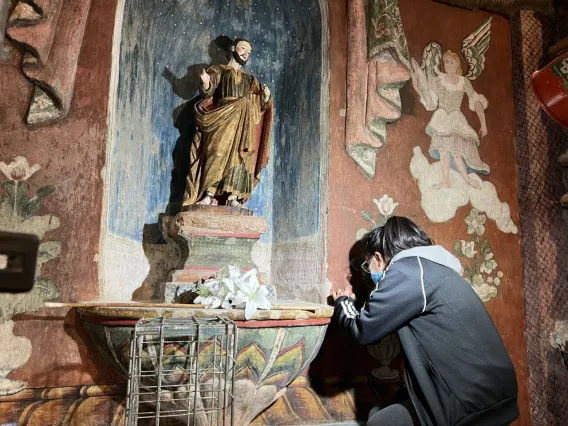 Pat Parris at San Xavier