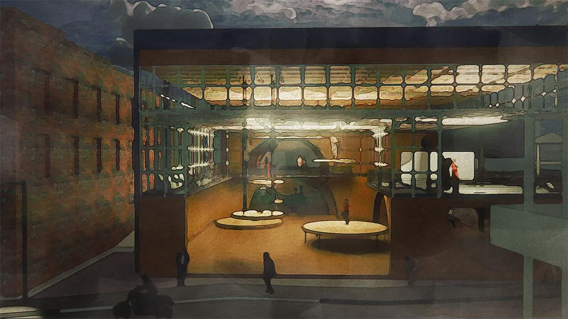 Apiledo Theatre Company by Brandon Willmon '24 B Arch, Third Place, 2021 AGM/Ascension Wheelchair Lifts Universal Design Prize.