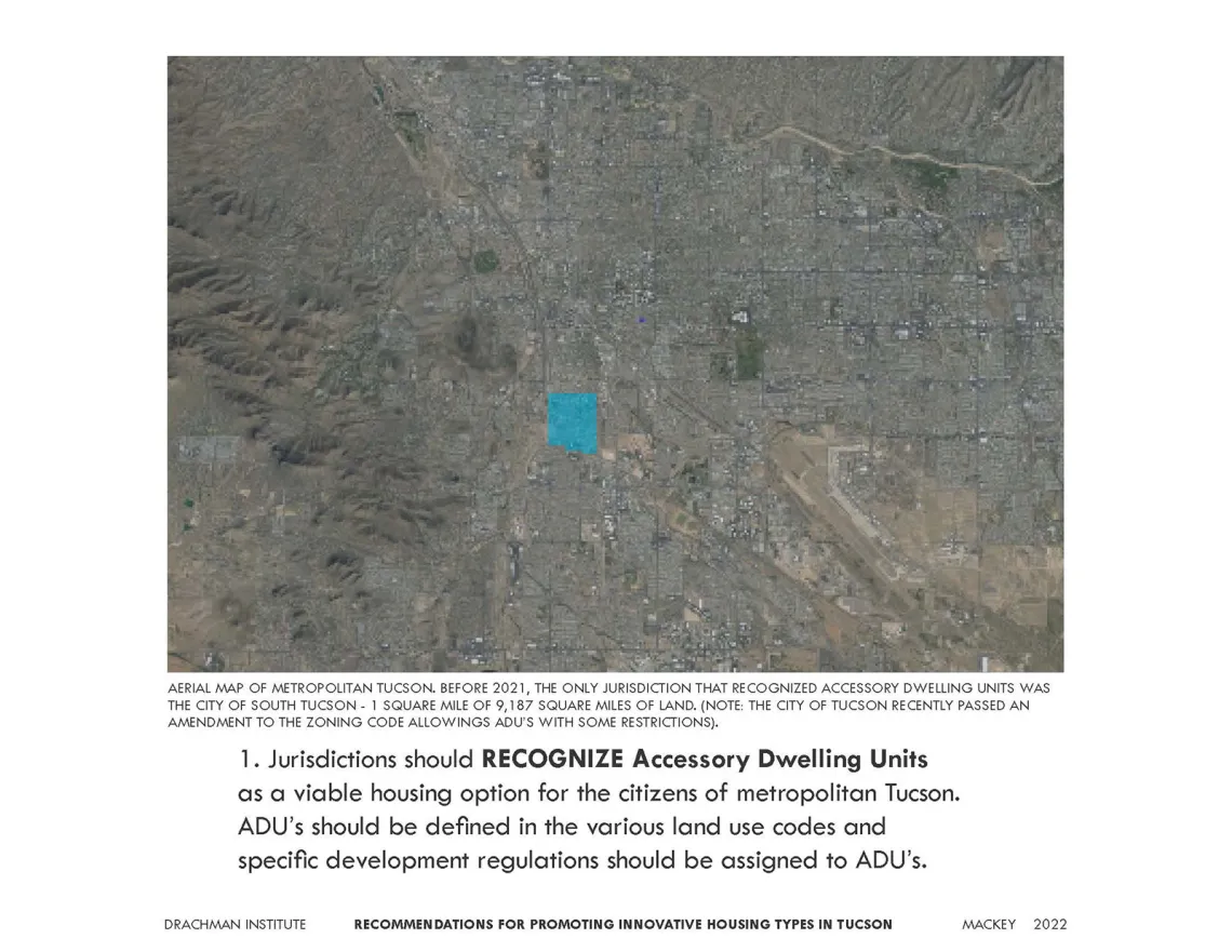 Identification of Limits to Development of Innovative Affordable Housing Types in the Tucson Area