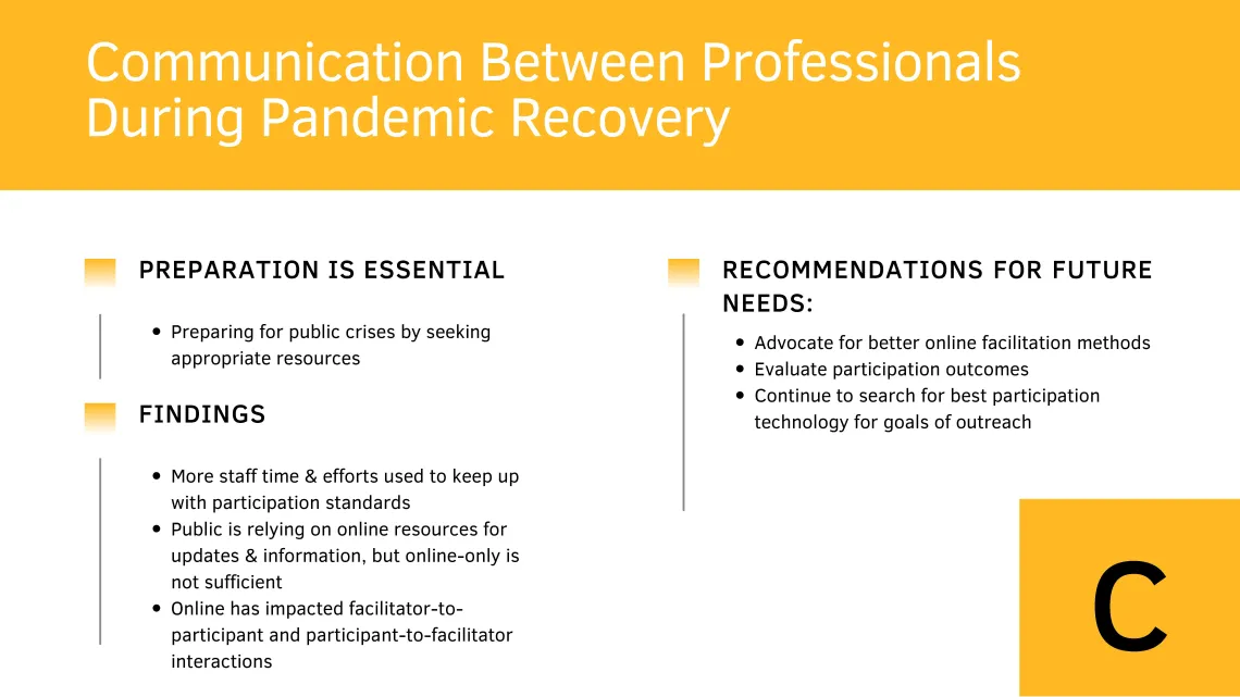 Community Engagement in a Pandemic