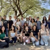 Group of CAPLA students in Teresa Rosano's studio focused on Minishelters. 