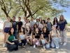 Group of CAPLA students in Teresa Rosano's studio focused on Minishelters. 